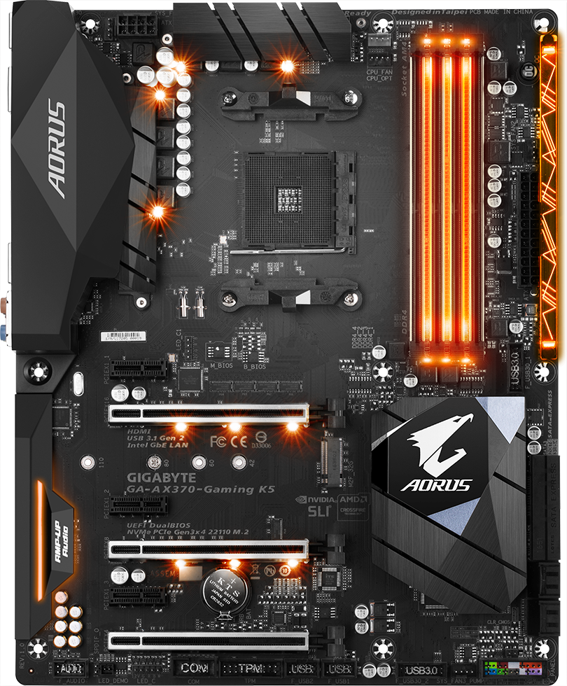 Gigabyte GA-AX370-Gaming K5 - Motherboard Specifications On